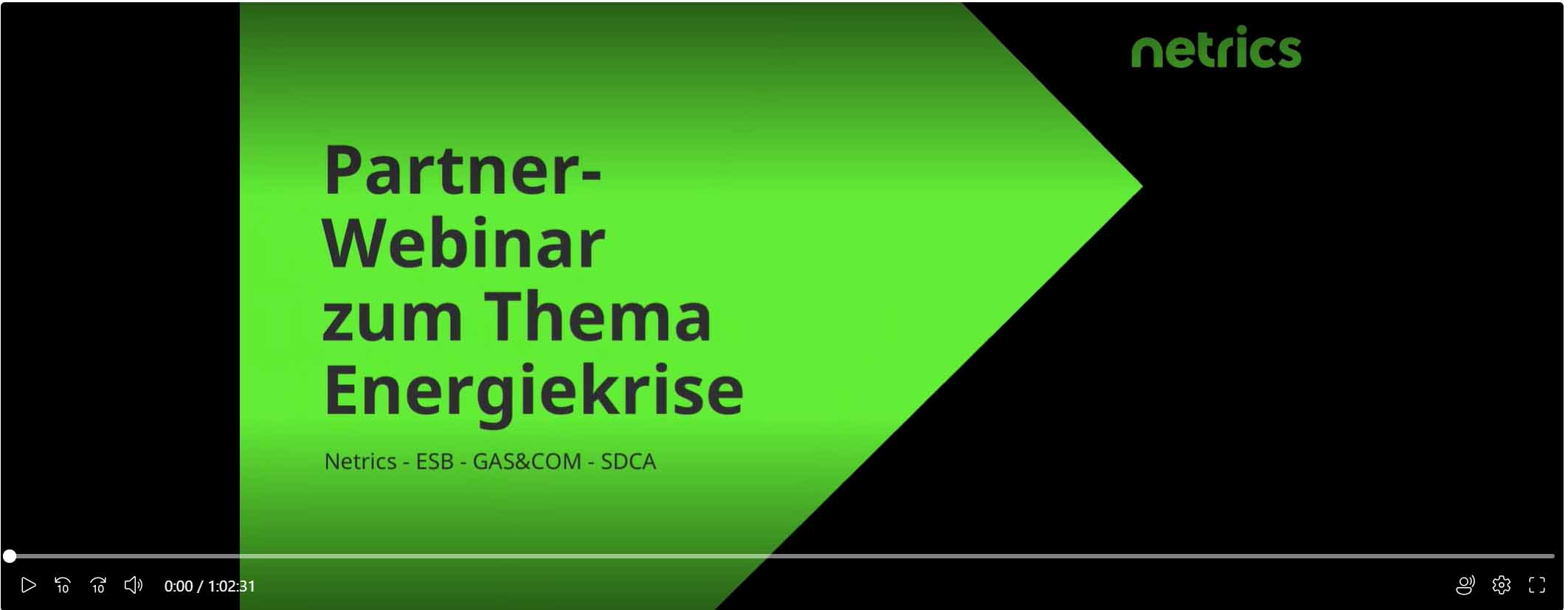 Partner-Webinar zur Energiekrise