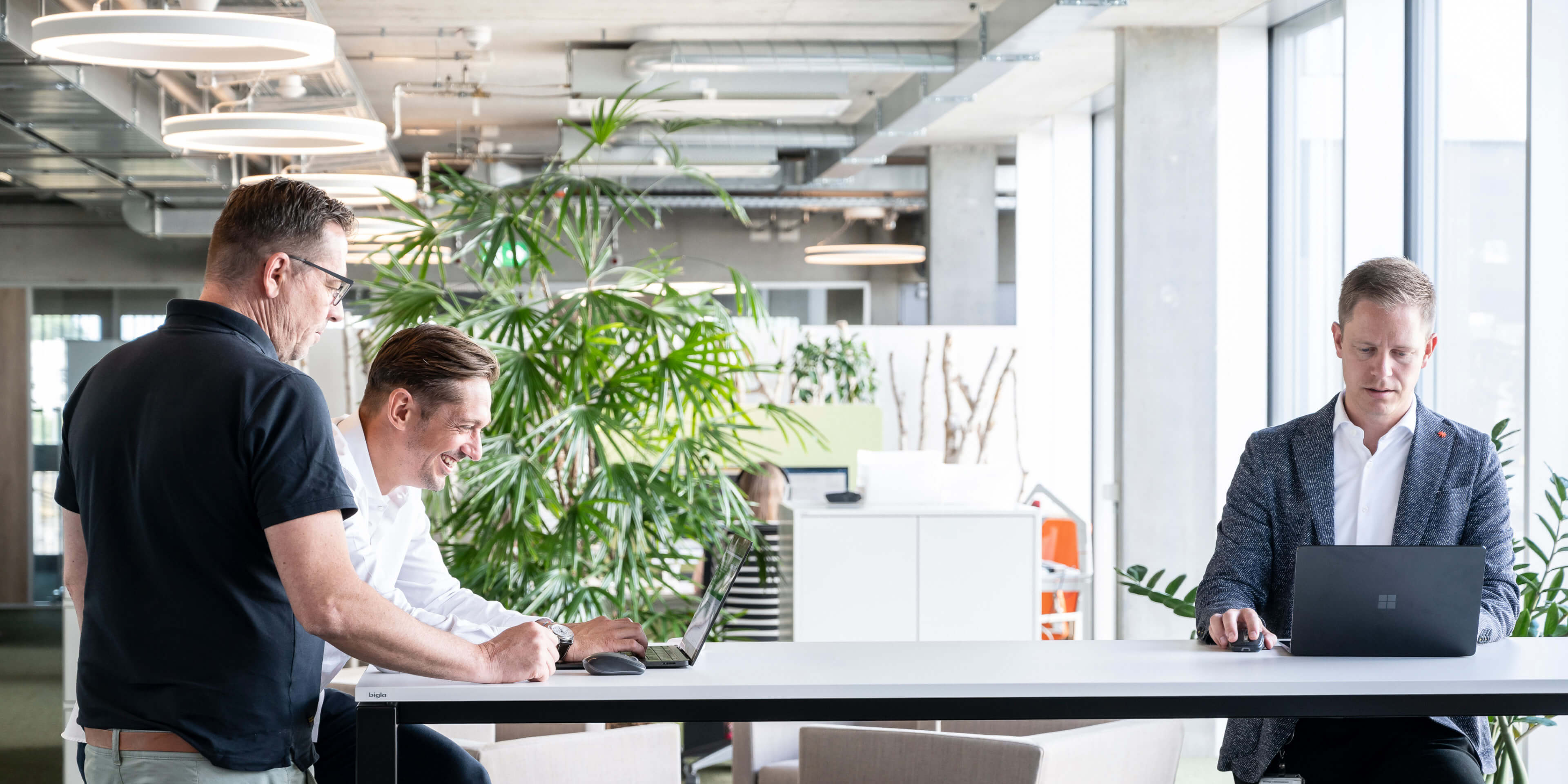 Netrics-Mitarbeiter im Netrics-Office